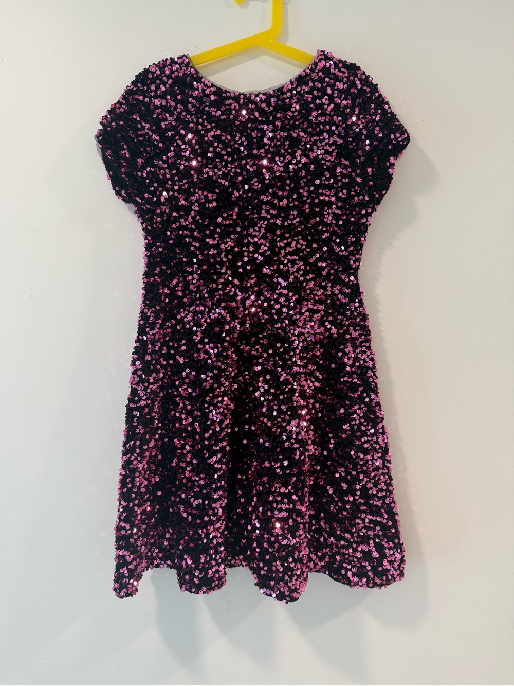 Zara Girls' Pink Sequin Party Dress